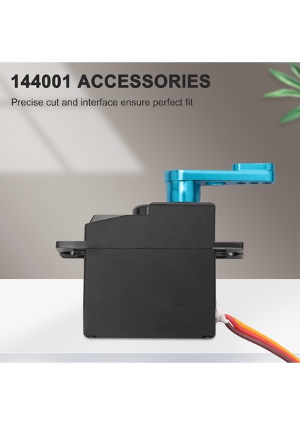Üç Telli Metal Dişli Servo Wltoys 144001 A959-B A979-B Rc Off Road Araba Rc Araba Yükseltme Yedek Parça Aksesuarları (Yurt Dışından) modelleri