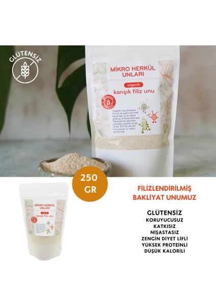 Organik Glutensiz Karışık Filiz Unu (250 Gr)