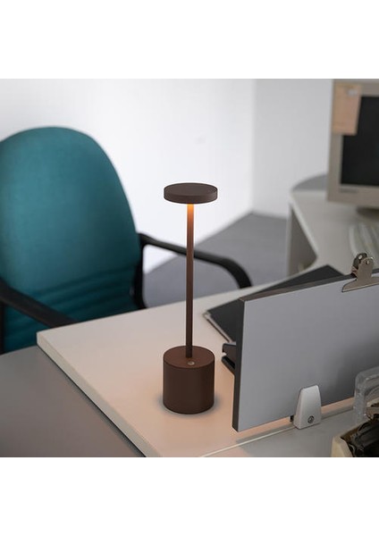 6W LED Üç Vedi Yönlendirme Siyah Tüm Alüminyum Lamba Gövde Touch Akıllı Ayarlanabilir Parlaklık Masa Lambası (Yurt Dışından) fırsatları
