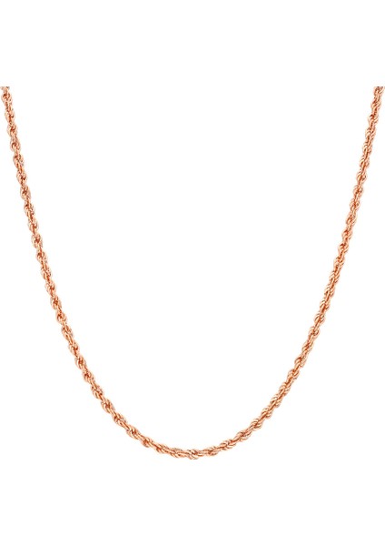 925 Ayar Gümüş Burma Halat Kadın Zincir Kolye fırsatları