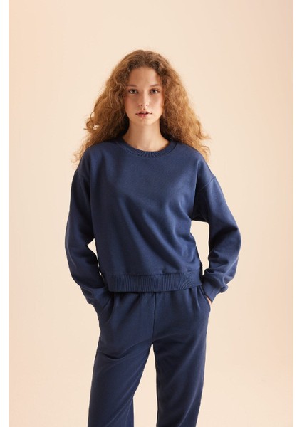 Regular Fit 2'li Takım Sweatshirt Beli Lastikli Jogger Eşofman Altı D8022AXNS modelleri