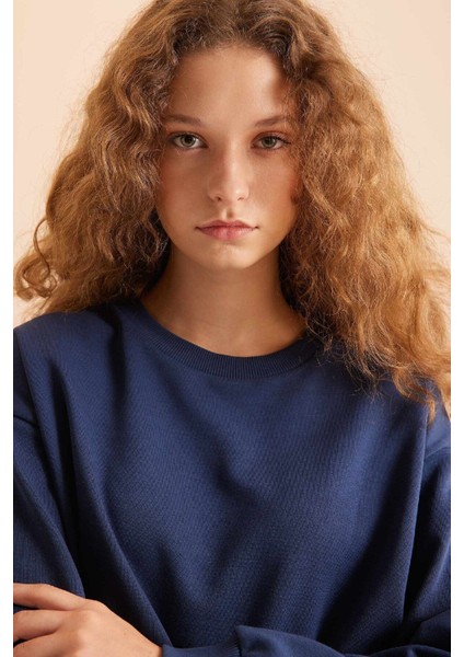 Regular Fit 2'li Takım Sweatshirt Beli Lastikli Jogger Eşofman Altı D8022AXNS fırsatları