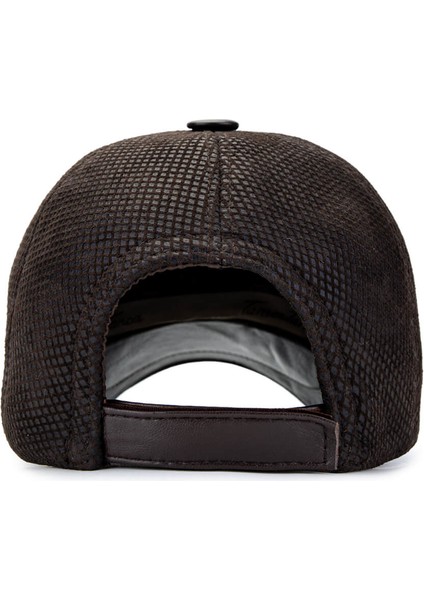 Erkek Deri & Tekstil Kahverengi Beyzbol Şapka 524 1124 Sapka SK24-25 Kahve modelleri
