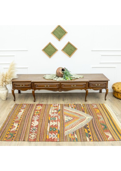 Dirse Renkli El Dokuma Kilim 117 x 213 cm fiyatları