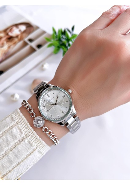 Özel Tasarım Vintage Seri Kadın Kol Saati+ Bileklik Hediyeli CL8337.M3 fiyatları