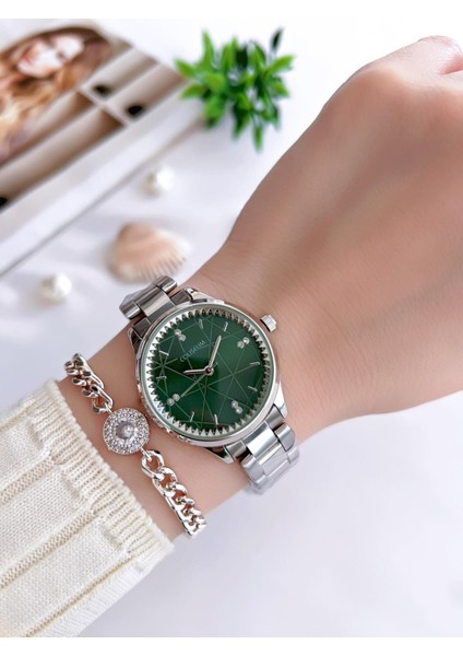 Özel Tasarım Vintage Seri Kadın Kol Saati+ Bileklik Hediyeli CL8369.M2 fiyatları
