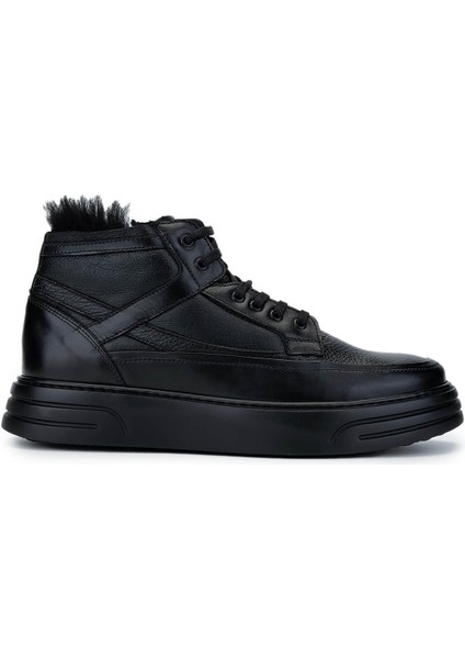 Erkek Deri Siyah Casual Bot 537 3418 Erk Bot SK24-25 Syh Dr/syh Fltr