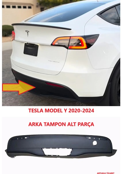 Tesla Model Y 2020-2024 Arka Tampon Alt Parça