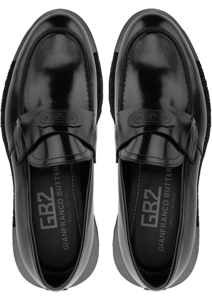 Erkek Deri Siyah Loafer Ayakkabı 480 95106 Erk Ayk SK24-25 Nero indirimleri