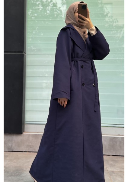 Tam Boy Trençkot-Lacivert