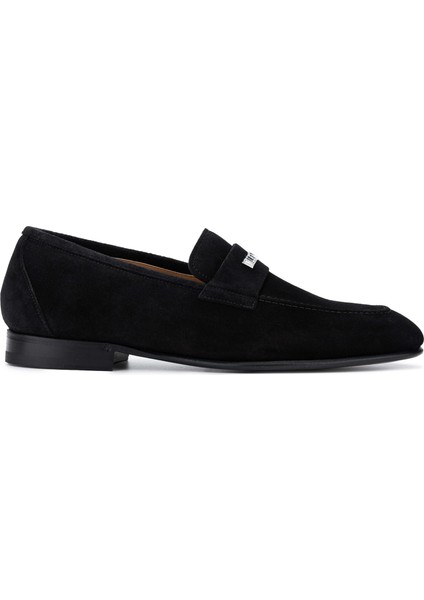 Valentıno Erkek Deri Siyah Süet Loafer Ayakkabı 667 20171 Erk Ayk Y23 Black Suede