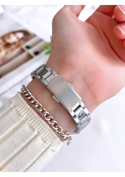 Özel Tasarım Vintage Seri Kadın Kol Saati+ Bileklik Hediyeli CL8369.M3 modelleri