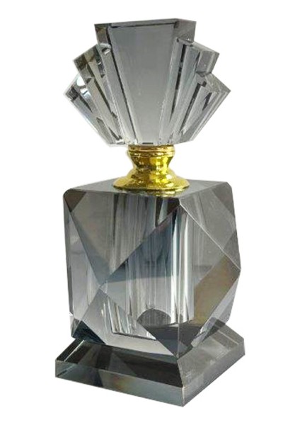 Kristal Gri Büyük Şişe 10 x 10 x 17 cm
