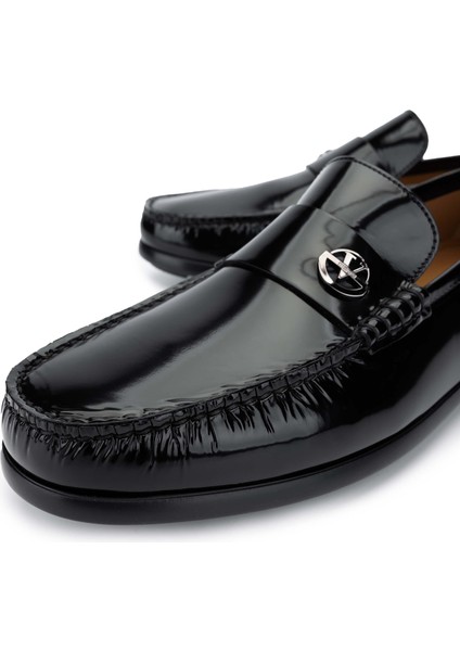 Valentıno Erkek Hakiki Deri Siyah Loafer Ayakkabı 667 2085 Erk Ayk Y23 Black