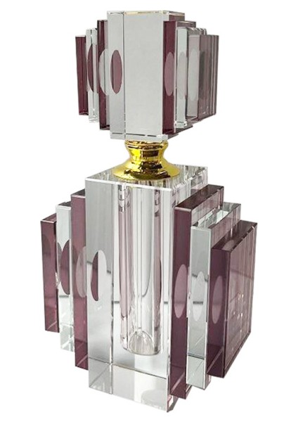 Kristal Bordo Büyük Şişe 10 x 5 x 20 cm