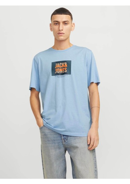Jjhudson Tee Ss Crew Açık Mavi Erkek T-Shirt 12268477
