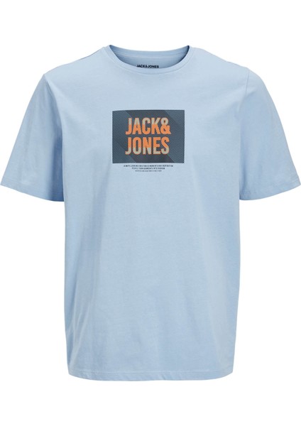 Jjhudson Tee Ss Crew Açık Mavi Erkek T-Shirt 12268477 modelleri