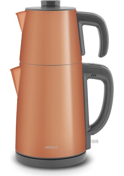 Gastro Dem 2 In 1 Çelik Inox Çay Makinesi Galactic Bronze