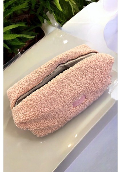 Teddy Peluş Pembe Tüm Saç Şekillendirici Için Xl Boy Çanta Seyahat Çantası