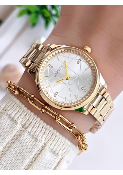 Özel Tasarım Vintage Seri Kadın Kol Saati+ Bileklik Hediyeli CL8369.M5