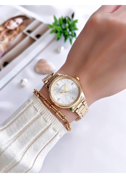 Özel Tasarım Vintage Seri Kadın Kol Saati+ Bileklik Hediyeli CL8369.M5 fiyatları