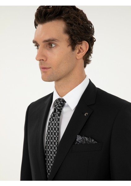 Erkek Siyah Slim Fit Takım Elbise 50299348-VR046 fiyatları