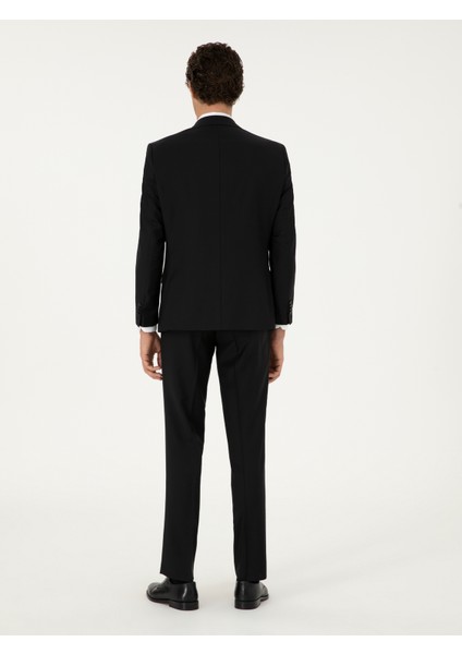Erkek Siyah Slim Fit Takım Elbise 50299348-VR046 indirimleri