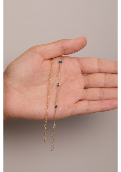 925 Ayar Gümüş Nazar - Bağlantılı Kapler Ikili Bileklik Set modelleri