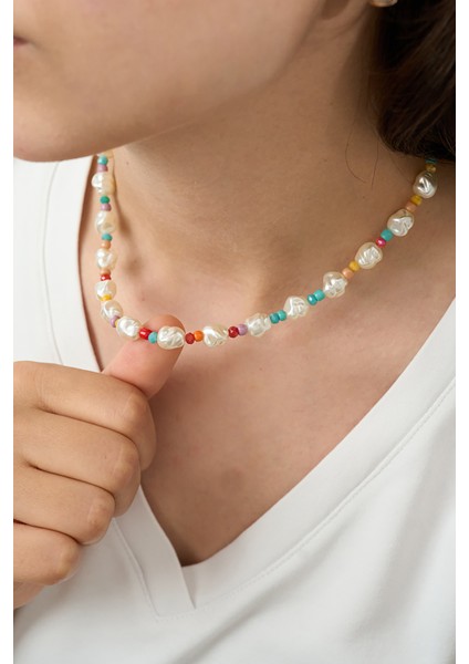 Kadın Renkli Taşlı Kolye fiyatları