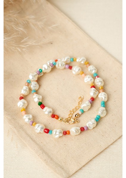 Kadın Renkli Taşlı Kolye modelleri