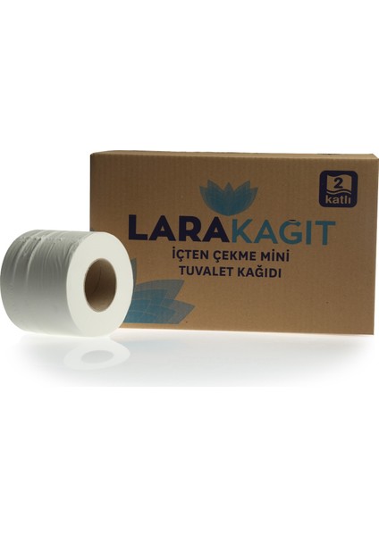 Mini Içten Çekme Tuvalet Kağıdı Çift Katlı 4 Kg. 12 Rulo