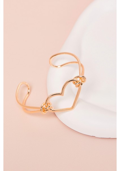 Kadın Gold Kalp Model Ayarlanabilir Bileklik fırsatları