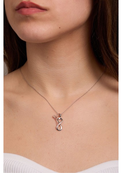 925 Ayar Gümüş Sarılan Çift Kolyesi fiyatları