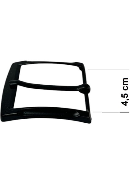 Kemer Tokası 4,5 cm Siyah Boyalı Hafif Ürün (Leathercraft, Deri Hobi)