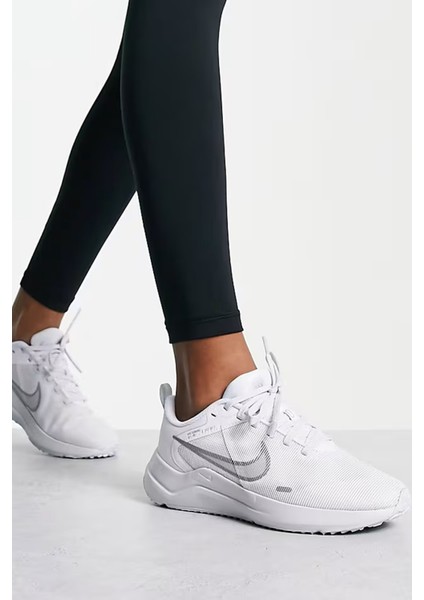 Downshifter 12 Walk Run Shoes White Unisex Yürüyüş Koşu Ayakkabısı Beyaz