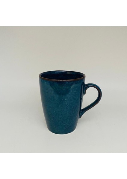 Reaktif-Artistik Sırlı Ince Mug Bardak