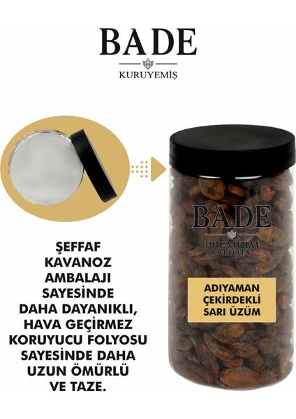 Çekirdekli Sarı Besni Üzümü Iri Boy 750 Gr. fırsatları