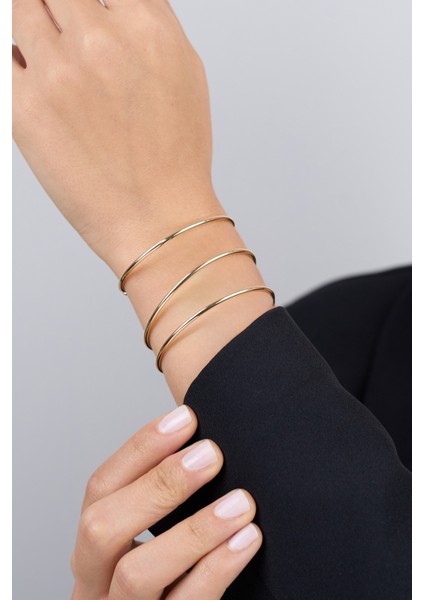 Ajda Bilezik Üçlü Gold Kaplama CBL9969 fiyatları