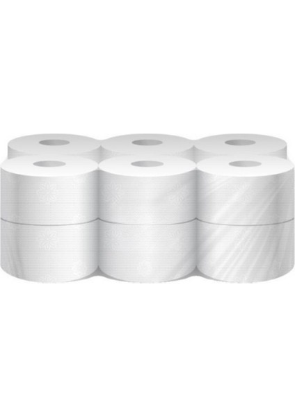 Mini Jumbo Tuvalet Kağıdı Çift Katlı 4 Kg. 12 Rulo