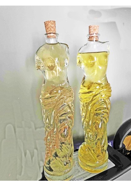 2 Adet Venüs Yağdanlık - Kadın Figürlü Sirkelik Sosluk 500 ml (324324)