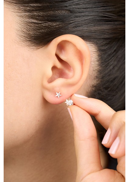 925 Ayar Gümüş Minimal Lotus Küpe ELKAB92299 fiyatları