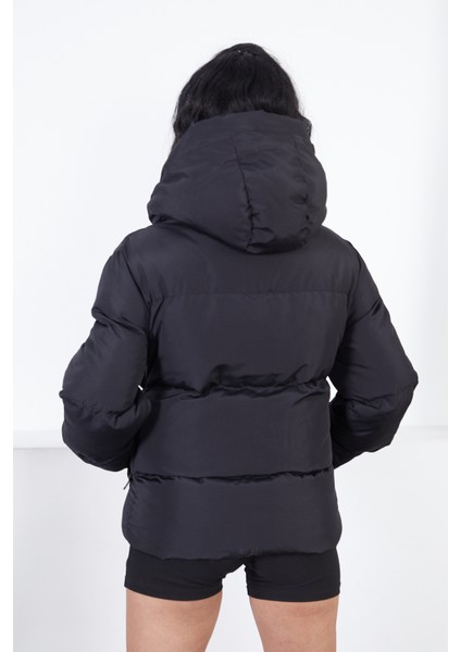 Yakası Bağcıklı Puffer Şişme Mont indirimleri