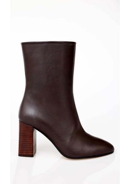 Kahverengi Topuklu Bot 24454 fiyatları