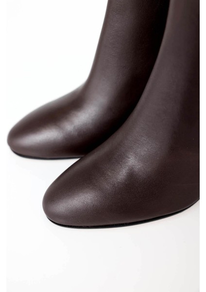 Kahverengi Topuklu Bot 24454 modelleri