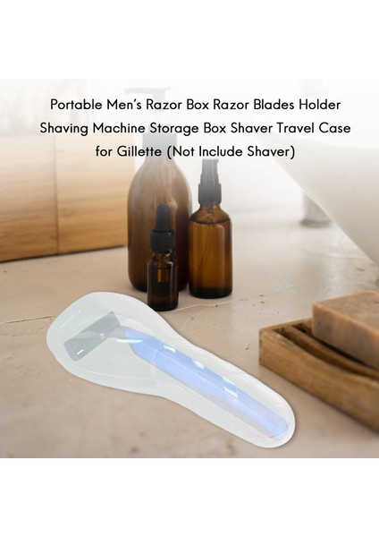 Taşınabilir Erkek Tıraş Makinesi Kutusu Tıraş Bıçağı Tutucu Tıraş Makinesi Saklama Kutusu Tıraş Makinesi Seyahat Çantası Gillette (Tıraş Makinesi Dahil Değildir) (Yurt Dışından)