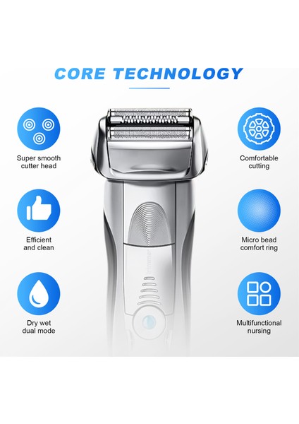 Braun Serisi 7 Tıraş Makinesi 70S Yedek Elektrikli Tıraş Makinesi Başlıkları 720S 790CC 760CC 765C 795CC 9565 9585 7840S Gümüş (Yurt Dışından) fırsatları