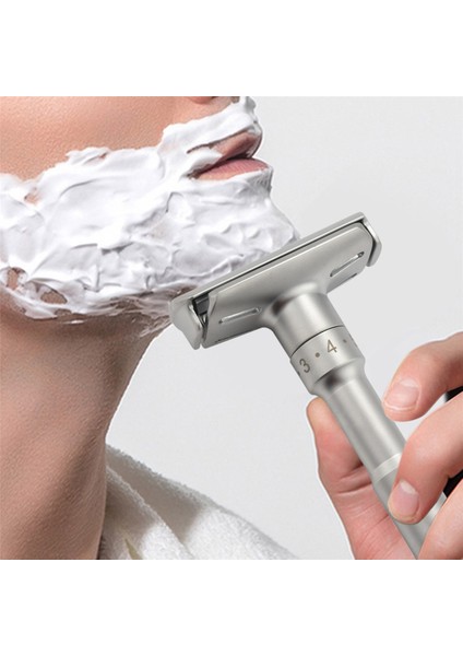 Erkek Güvenlik Jilet Erkekler Için Düz Jilet Ayarlanabilir Yakın Tıraş Klasik Çift Kenarlı Tıraş Bıçağı Bıçak Tıraş Seti (Yurt Dışından) fırsatları