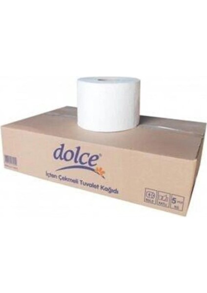 Maxi Içten Çekme Tuvalet Kağıdı Çift Katlı 4 Kg. 6 Rulo