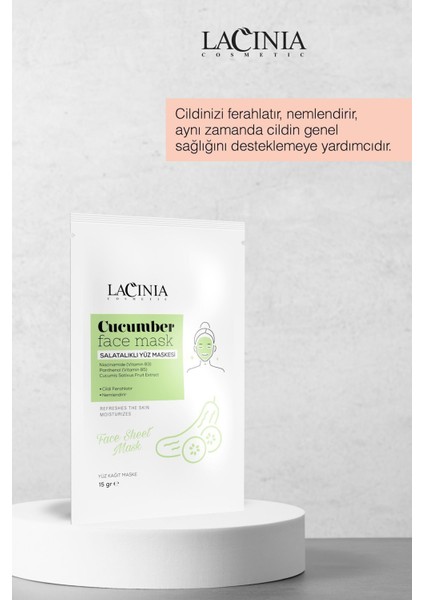 Kağıt Yüz Maskesi (Salatalık) 15gx5adet fiyatları