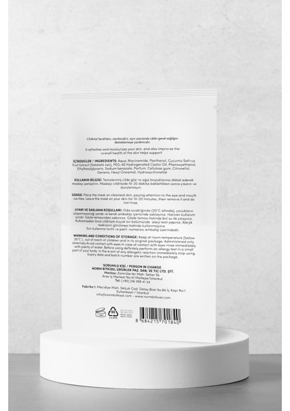 Kağıt Yüz Maskesi (Salatalık) 15gx5adet modelleri